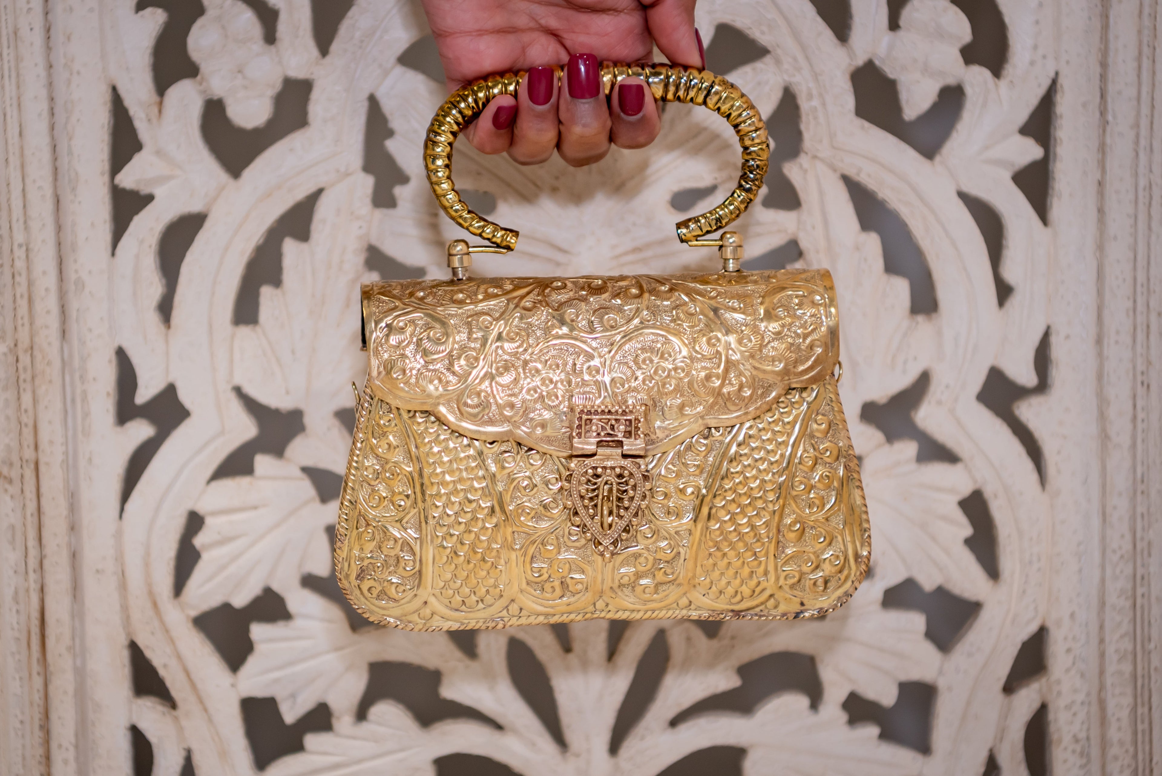 SAYA Golden Clutch
