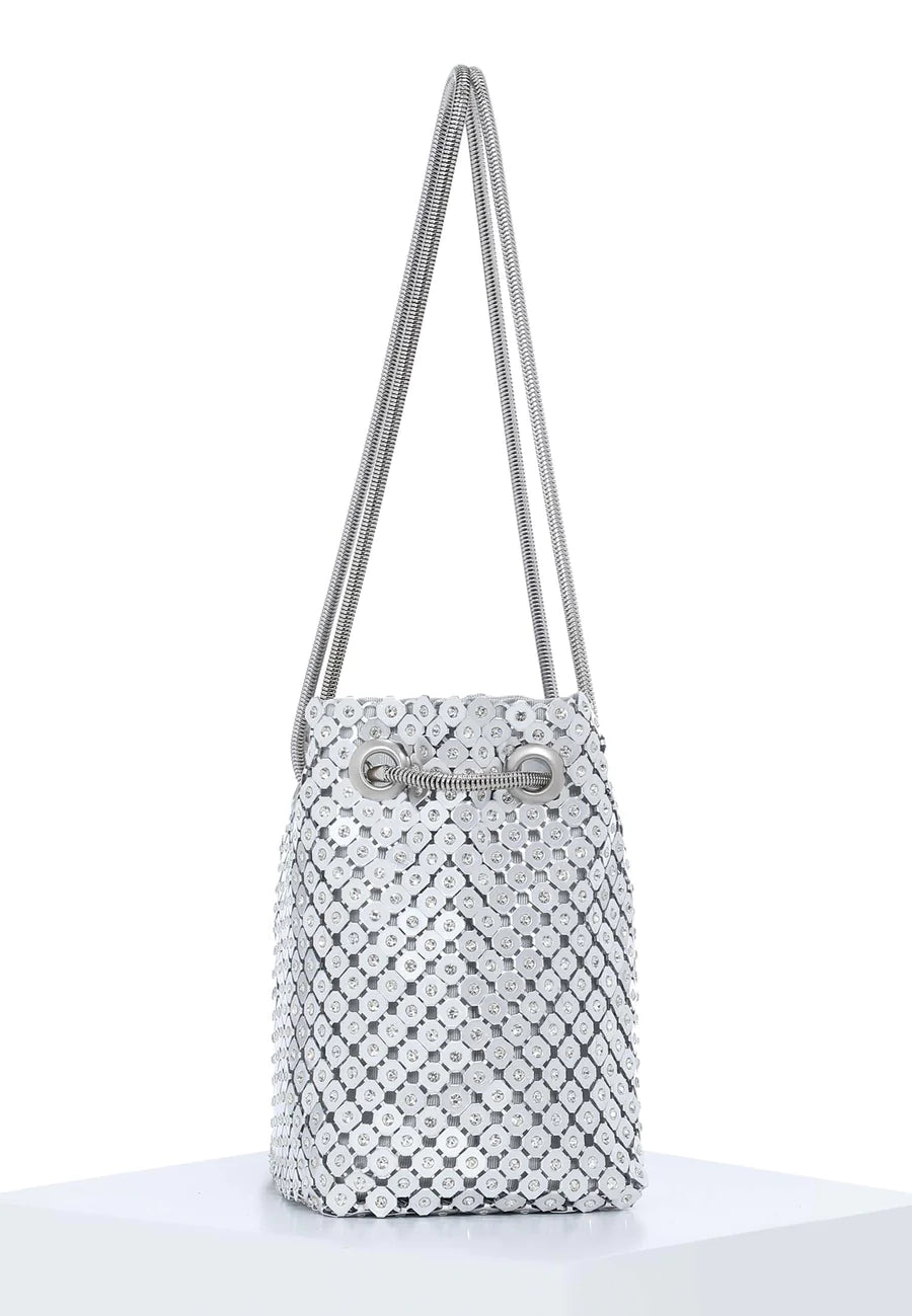 SILVER MOON Bucket Bag