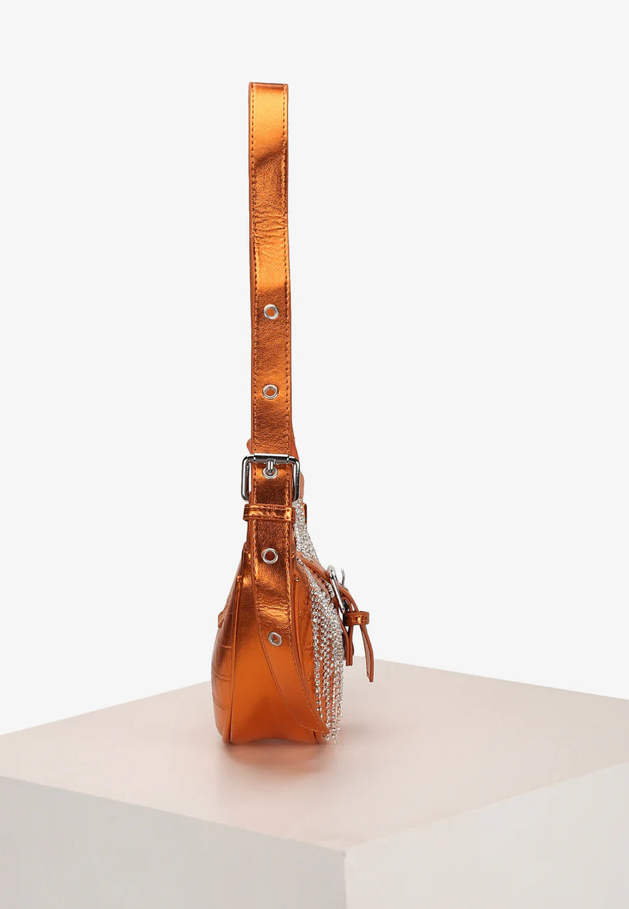 Sunset Blaze Diamanté Shoulder Bag