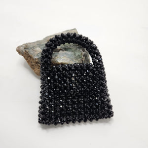 The Mini Black Crystal Bag