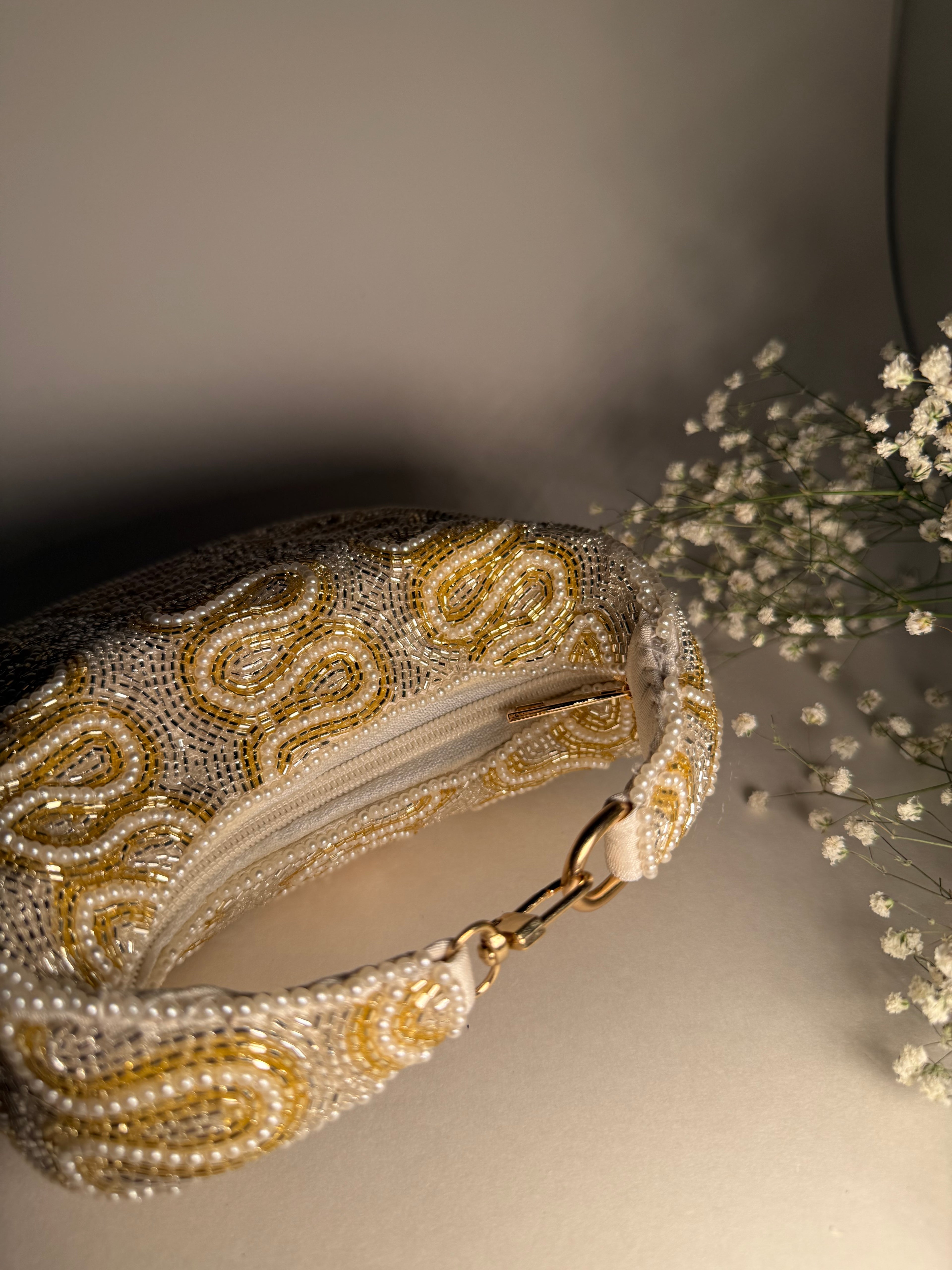 The Ivory Opulence Bag