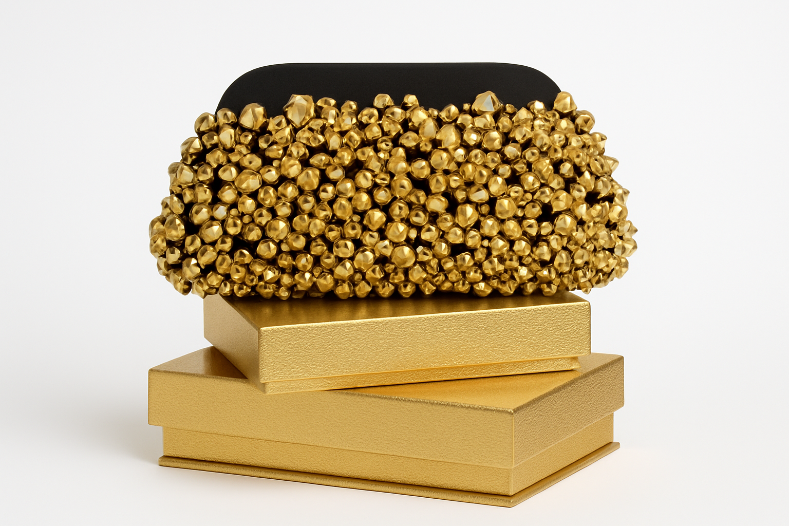 BLAIR – The Black & Gold Statement Clutch