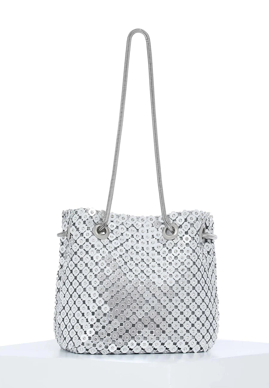 SILVER MOON Bucket Bag