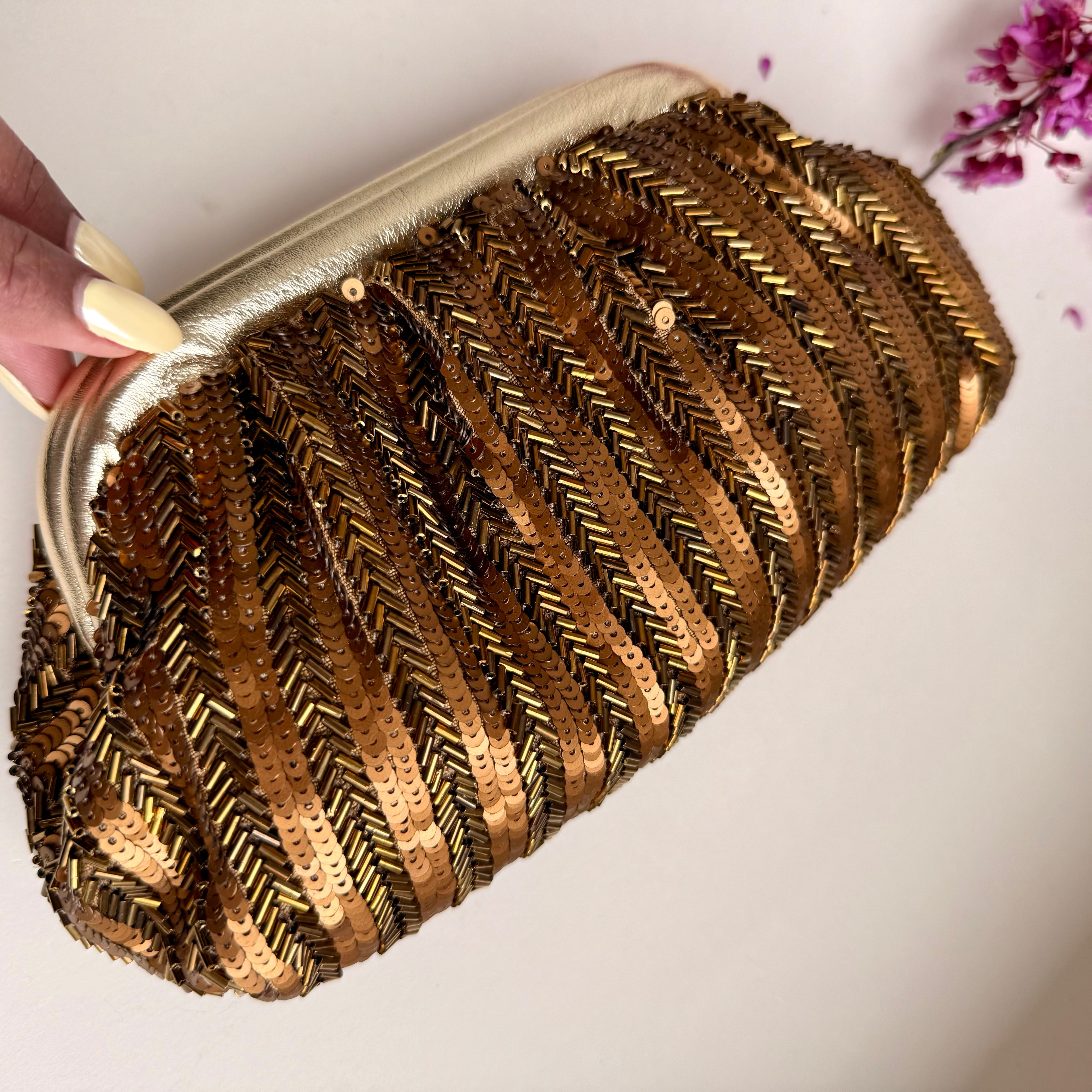 Golden Haze Cloud Clutch