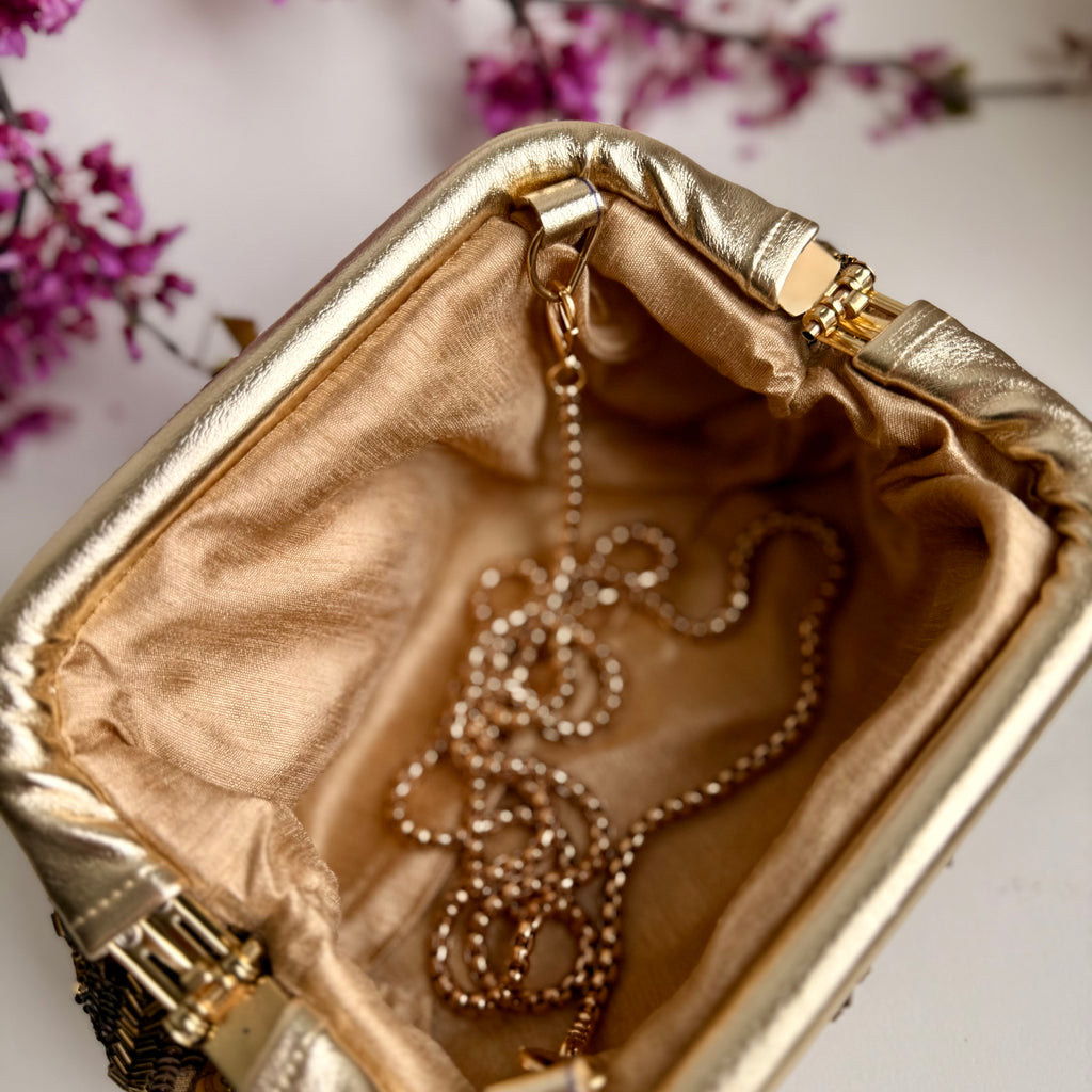 Golden Haze Cloud Clutch