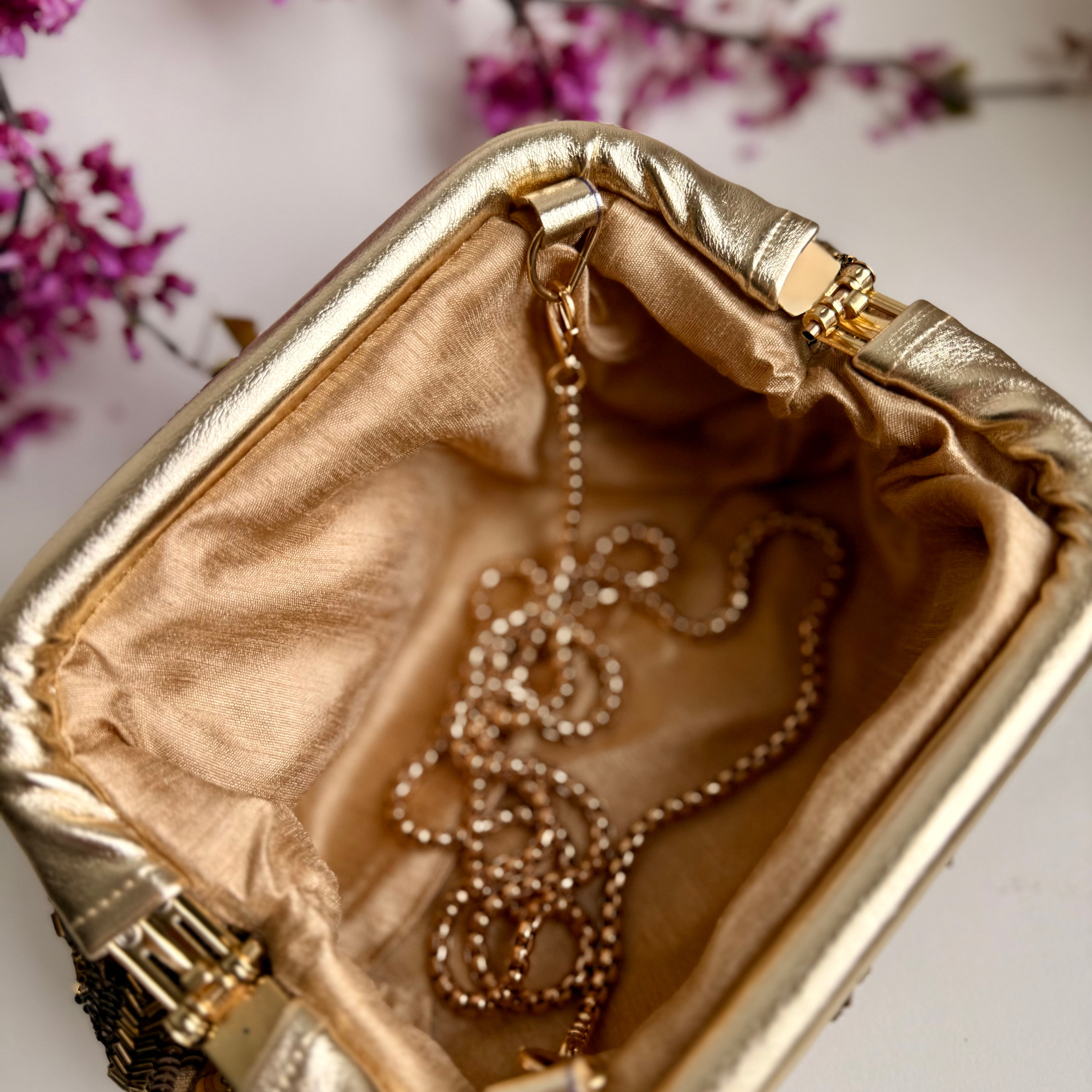 Golden Haze Cloud Clutch