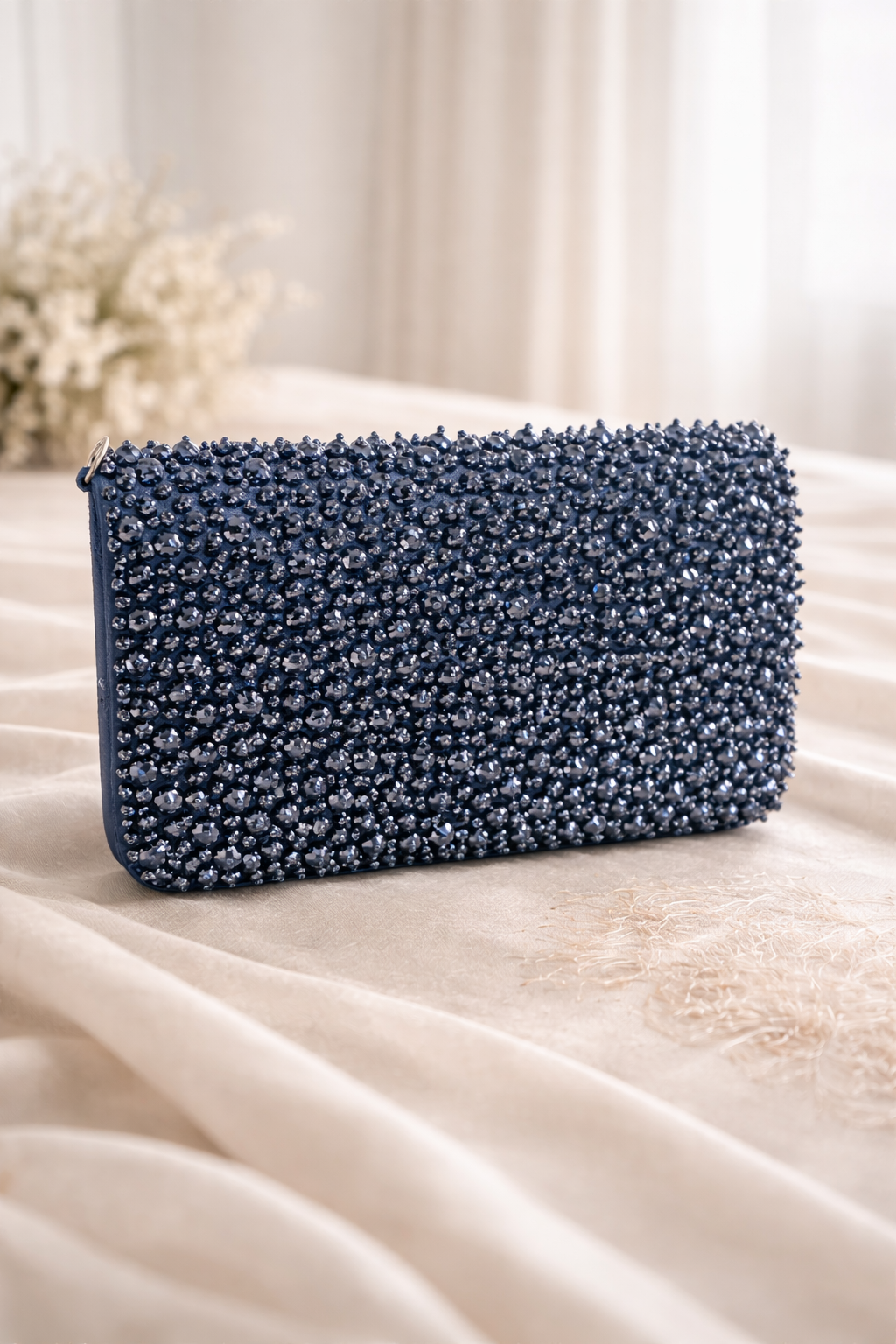 Midnight Royale Crystal Clutch