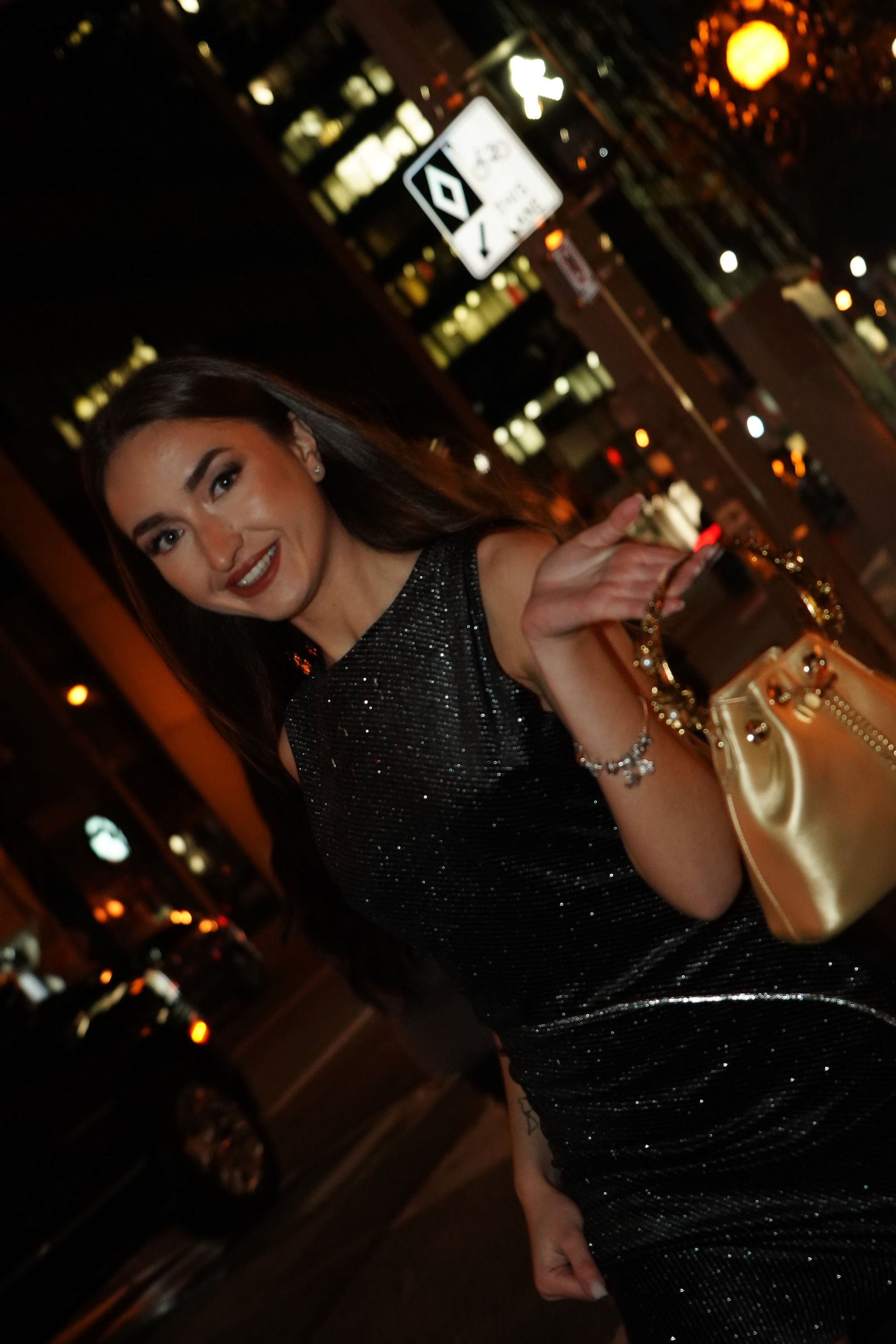 Midnight Muse Bag- Gold