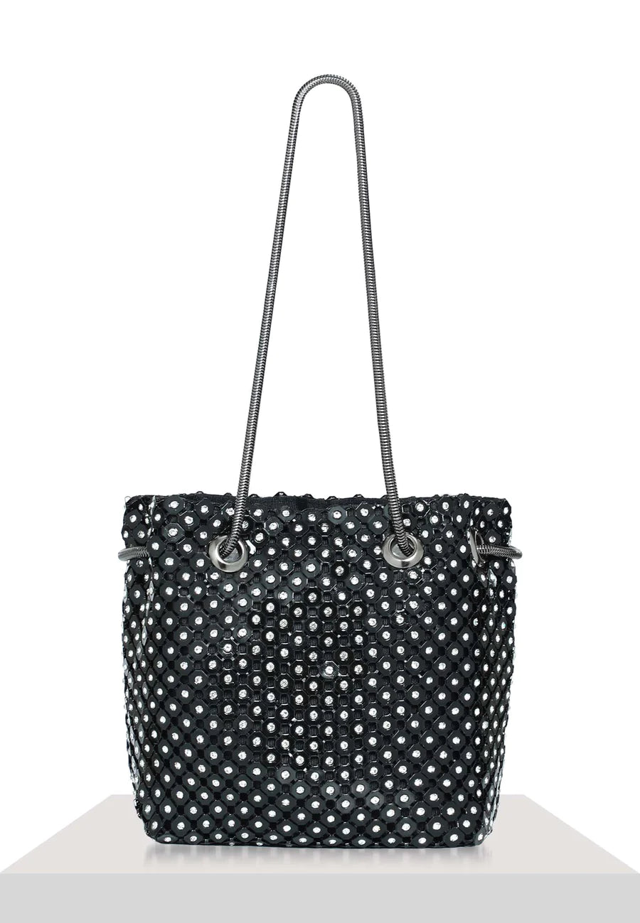 NIGHT OUT Sparkle Bucket Bag