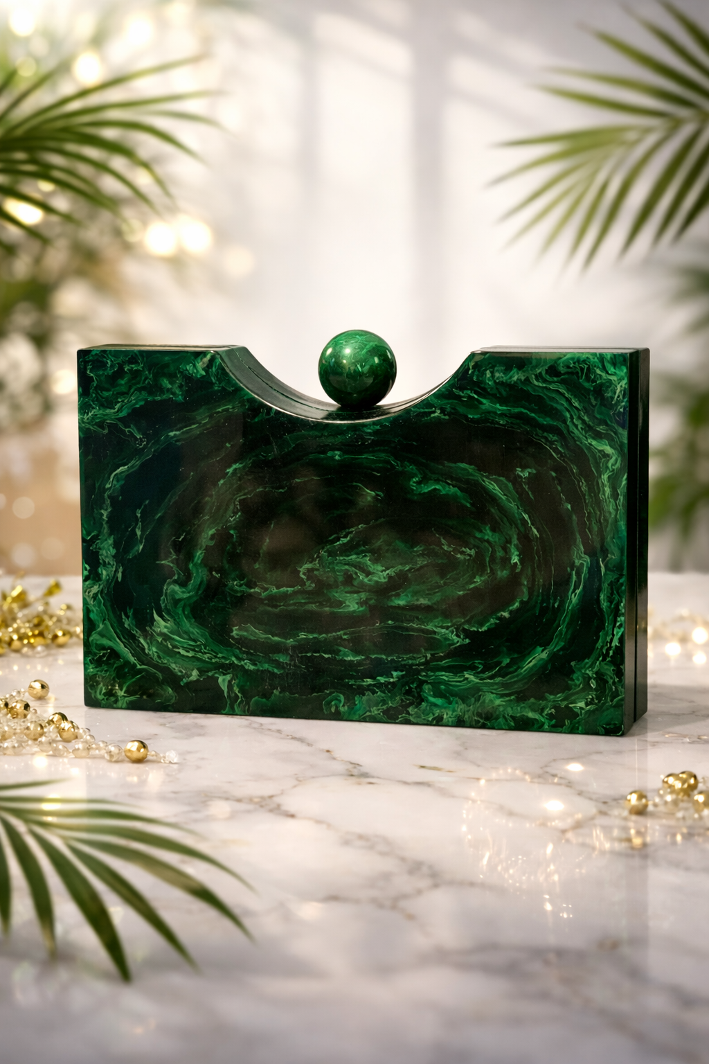 Emerald Panther Clutch