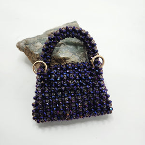 The Mini purple Crystal Bag