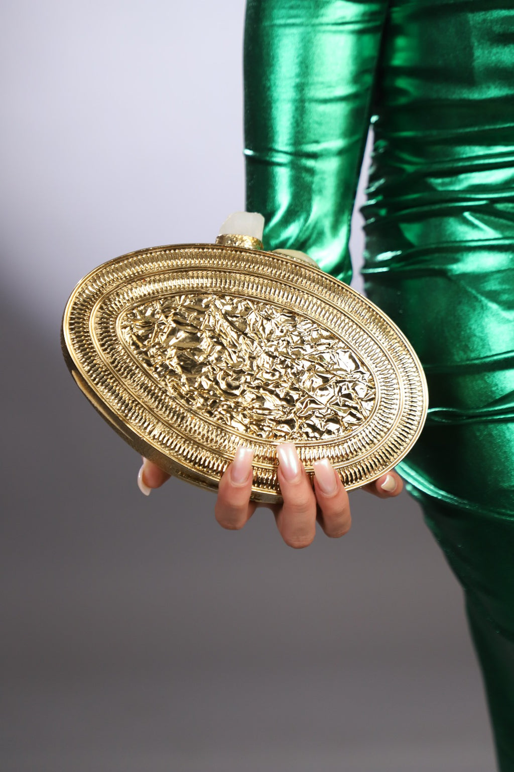Golden Shell Clutch