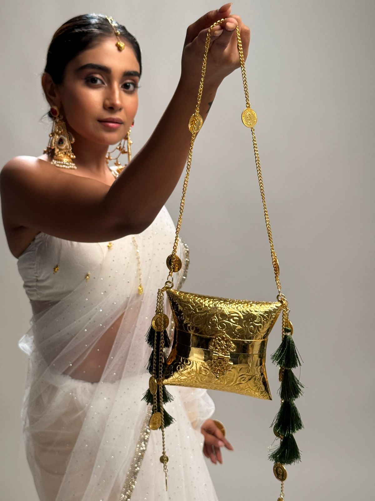 The Zara Royale Gilded Box Bag