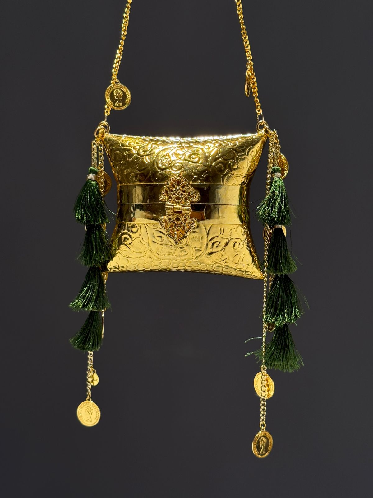 The Zara Royale Gilded Box Bag