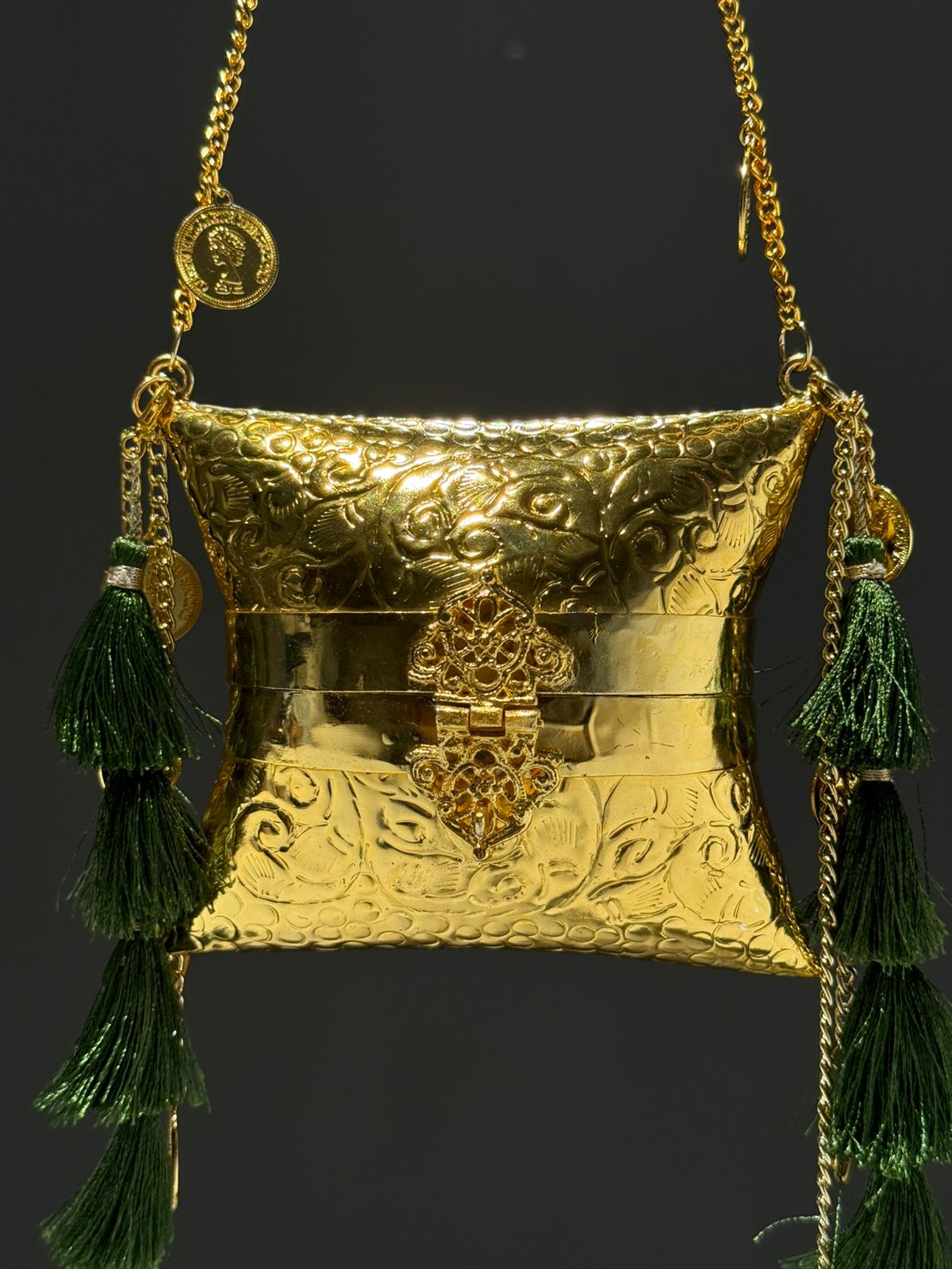 The Zara Royale Gilded Box Bag